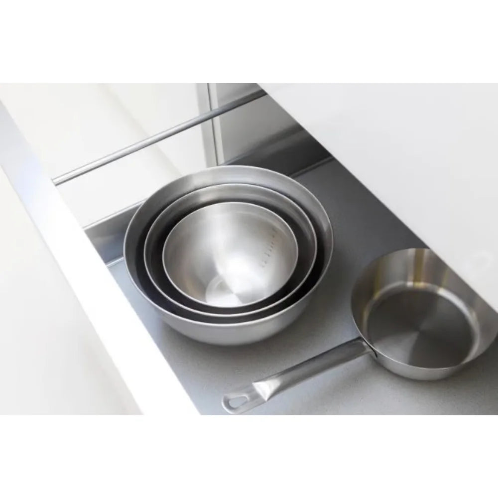 Brabantia ｜TASTY+ Mixing Bowl 磨砂鋼攪拌兜 ｜3個呎吋