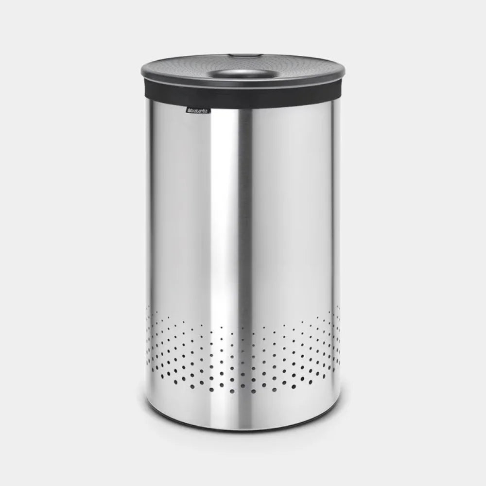 Brabantia丨Bo Laundry Bin 圓桶污衣籃 丨砂鋼