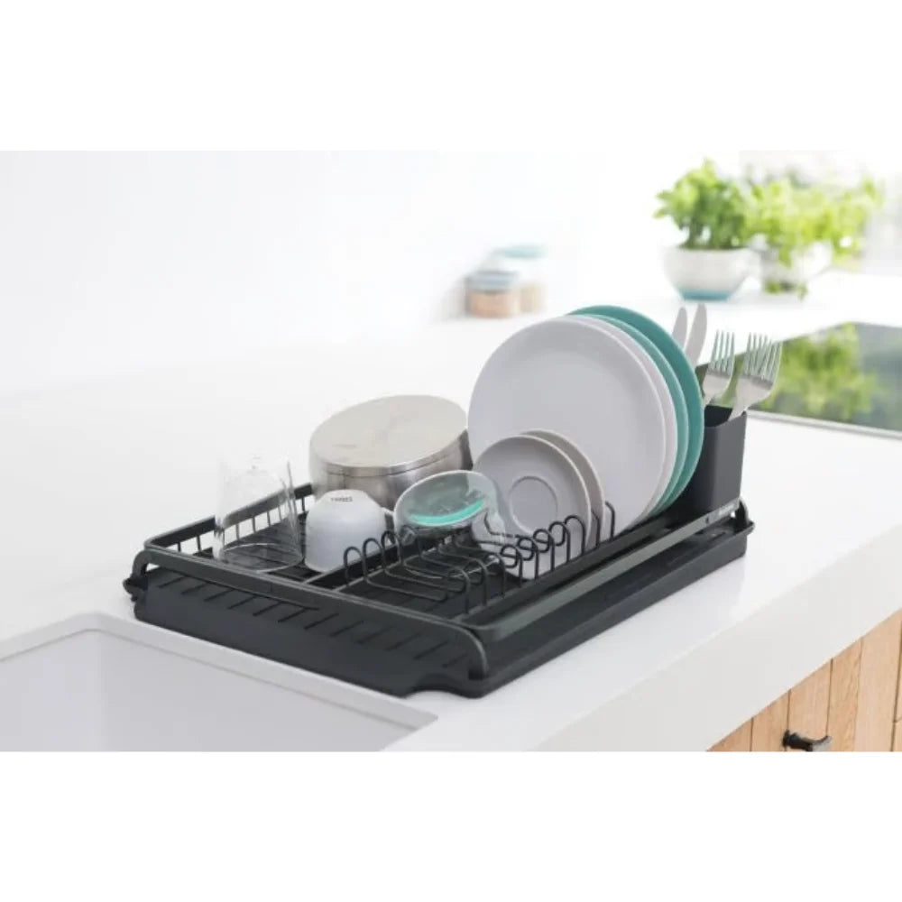 Brabantia｜Dish Drying Rack 闊身碗碟瀝水架｜14 x 49 x 38.5cm｜兩種顏色