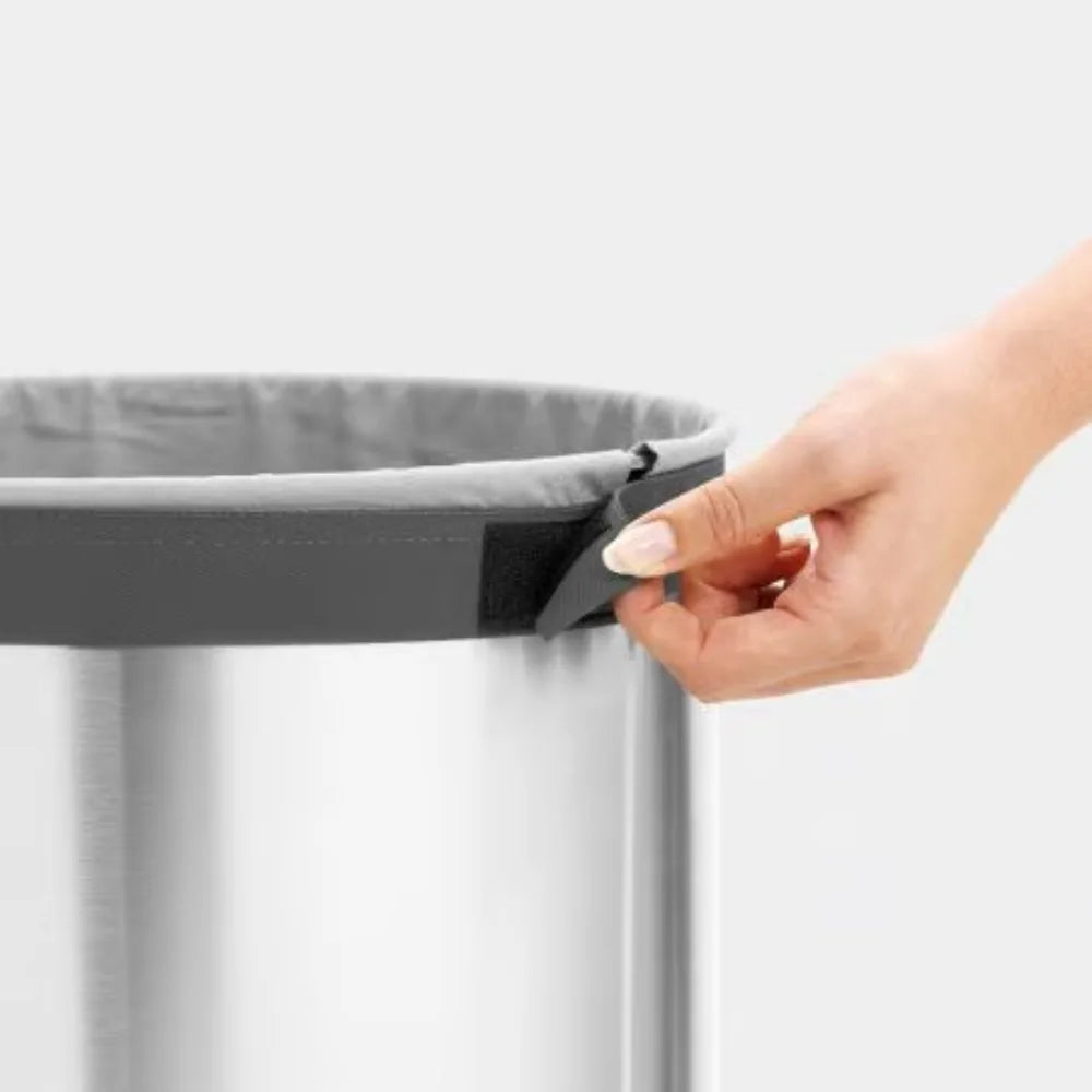 Brabantia丨Bo Laundry Bin 圓桶污衣籃 丨砂鋼