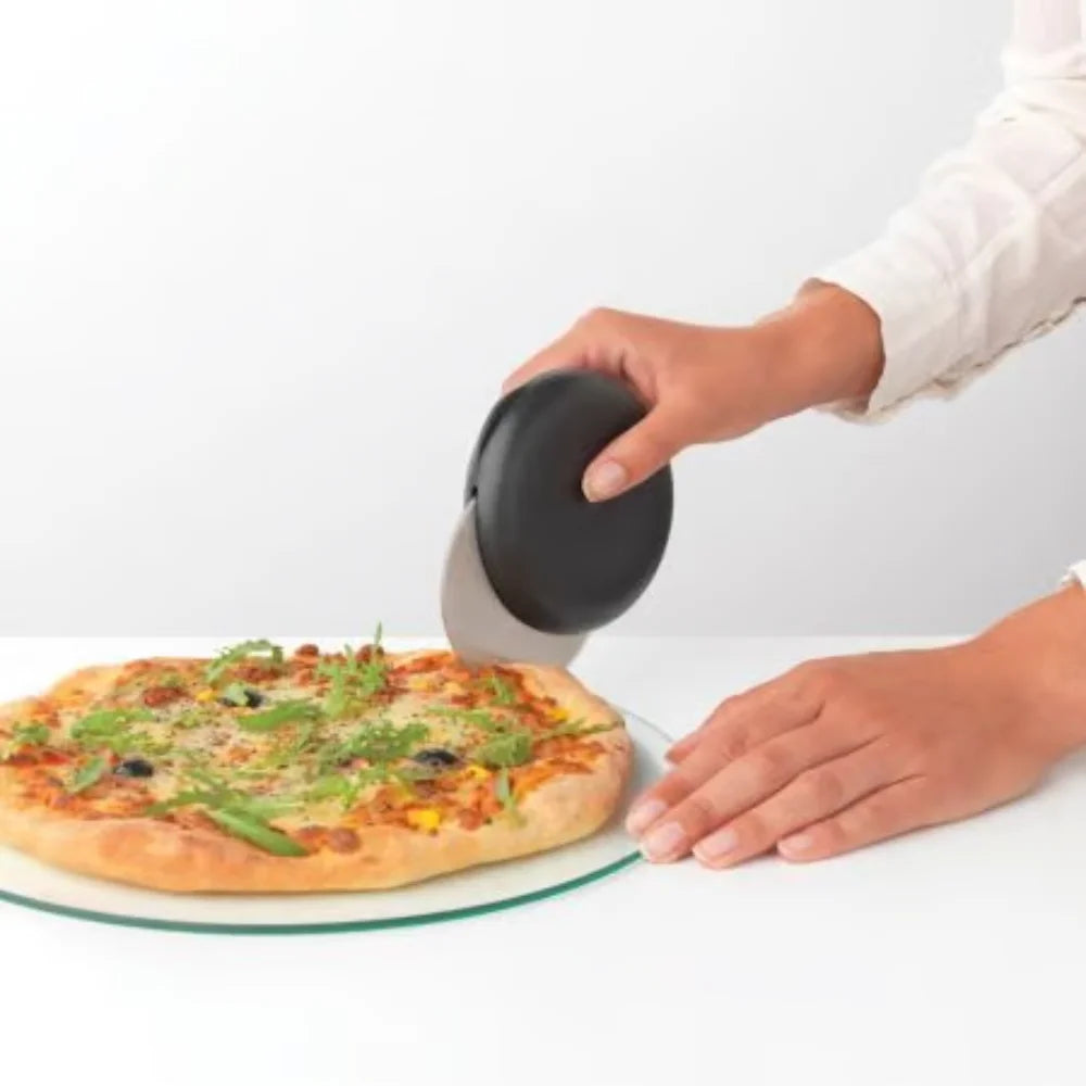 Brabantia丨Tasty+ Pizza Cutter plus Blade Guard 深灰柄薄餅轆｜11cm