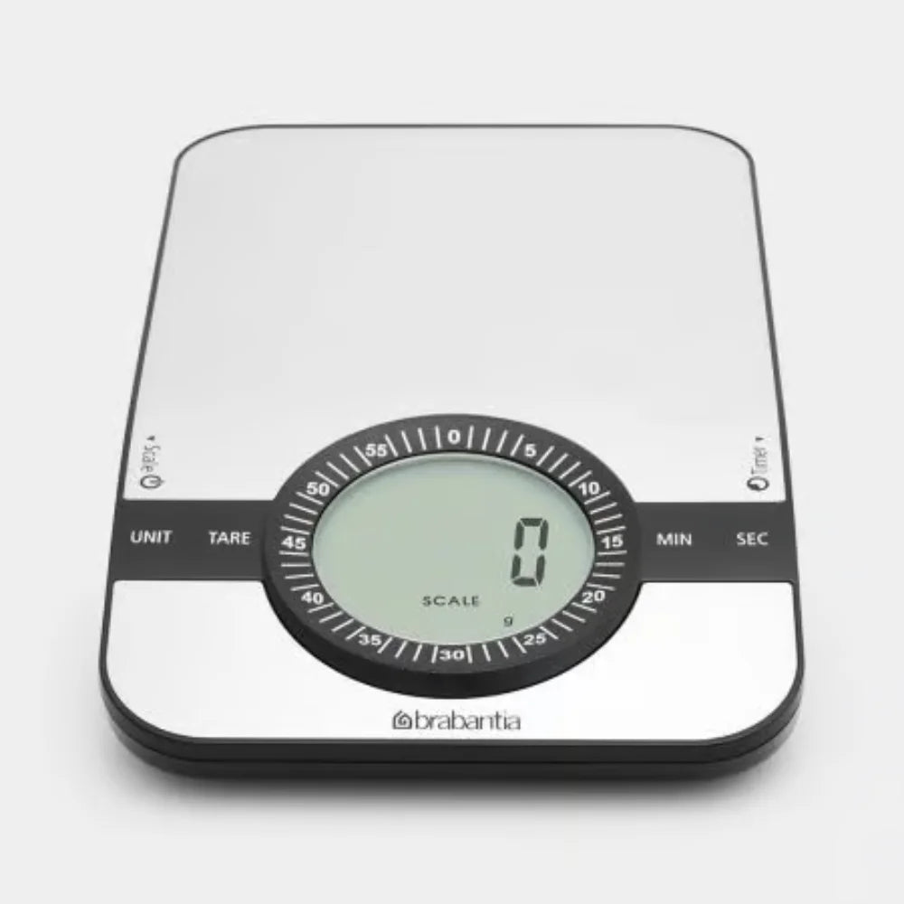 Brabantia｜PROFILE Kitchen Scale 長方形電子食物磅｜磨砂鋼