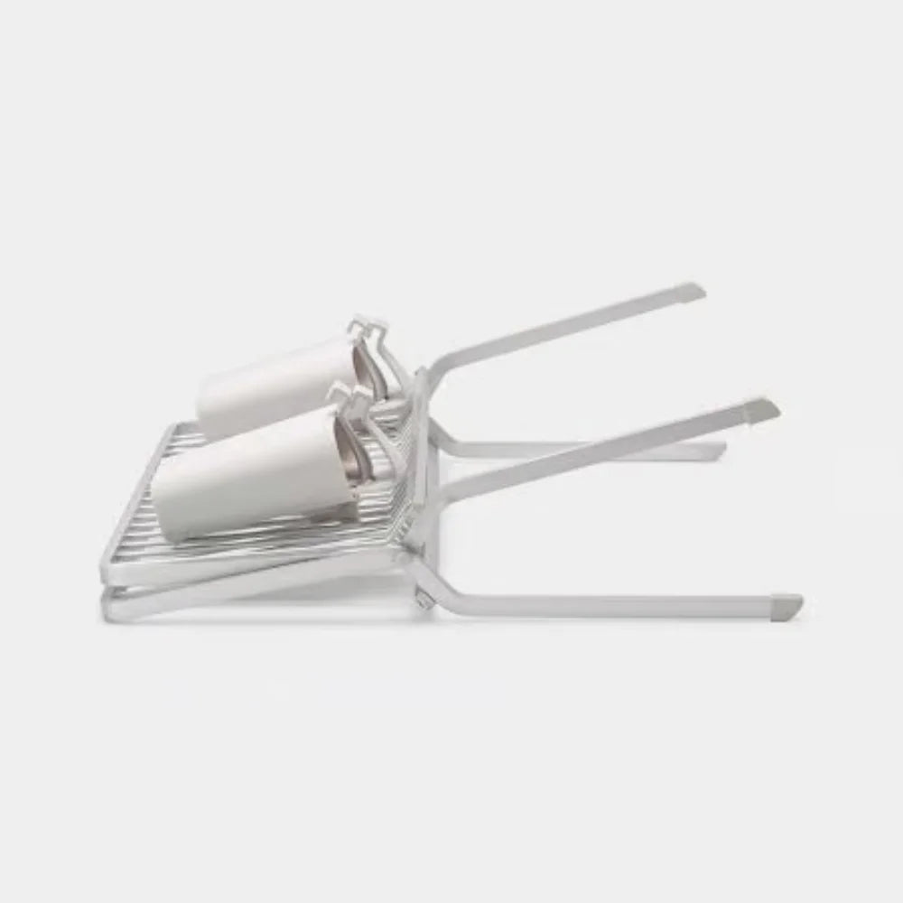 Brabantia｜Foldable Dish Drying Rack X型碗碟瀝水架連酒杯架｜33 x 42 x 51cm｜兩種顏色