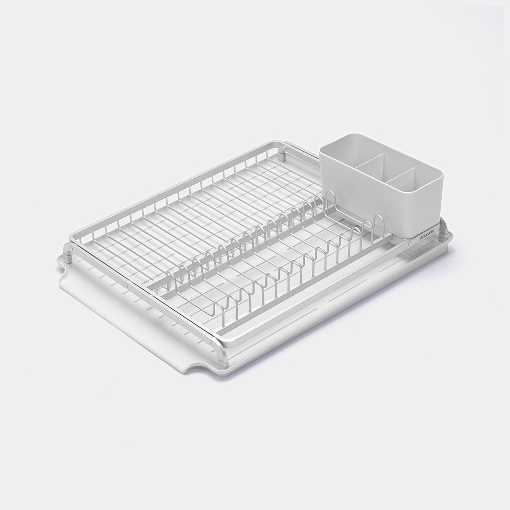 Brabantia｜Dish Drying Rack 闊身碗碟箕連底盆｜深/淺灰