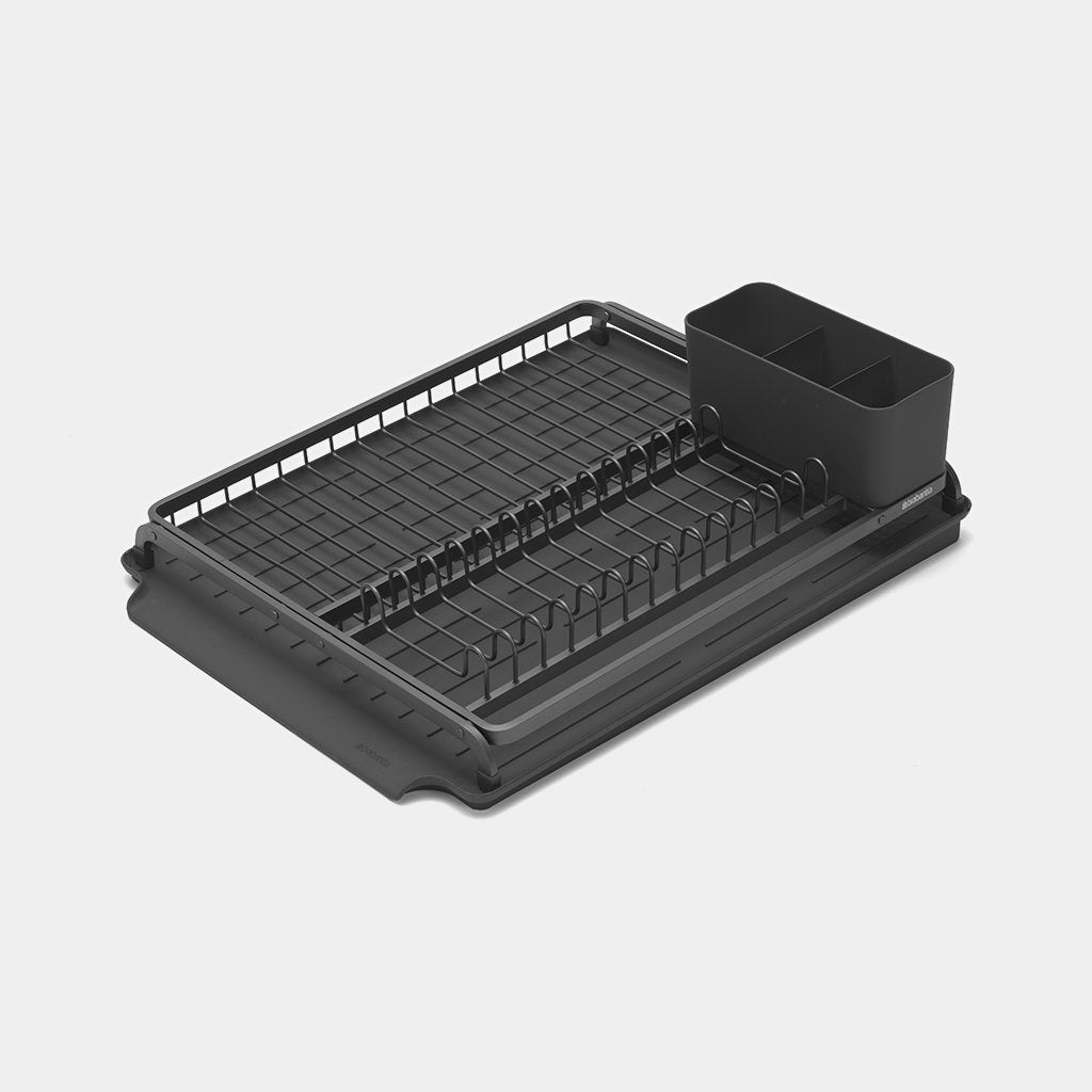 Brabantia｜Dish Drying Rack 闊身碗碟箕連底盆｜深/淺灰