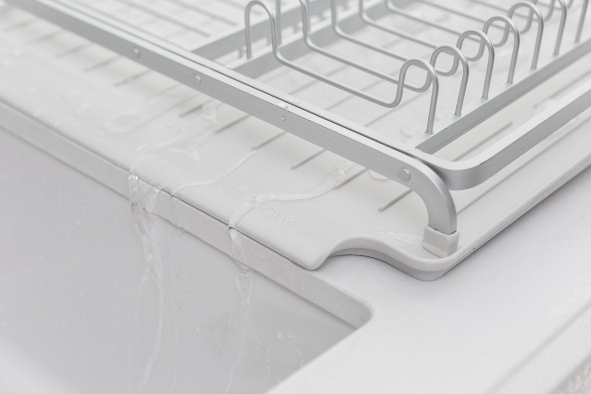 Brabantia｜Dish Drying Rack 闊身碗碟箕連底盆｜深/淺灰