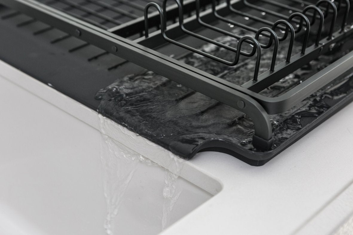 Brabantia｜Dish Drying Rack 闊身碗碟箕連底盆｜深/淺灰