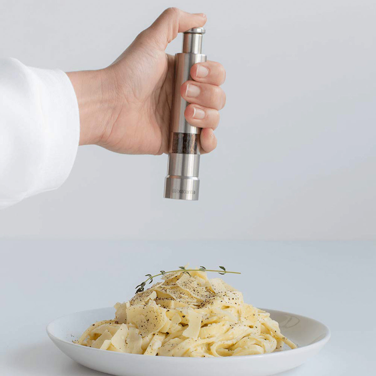 Brabantia｜Salt and Pepper Crusher Set Stainless steel pepper and rock salt grinder set