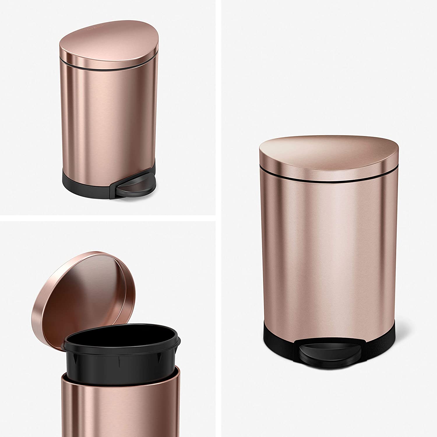 Simplehuman｜Semi-round Pedal Bin 6L｜3 colors