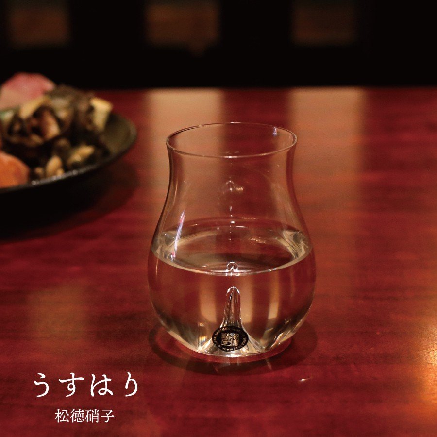 Edo Glass 松德硝子｜日本手作極薄大吟釀杯 冷酒專用杯250ml｜原木禮盒裝