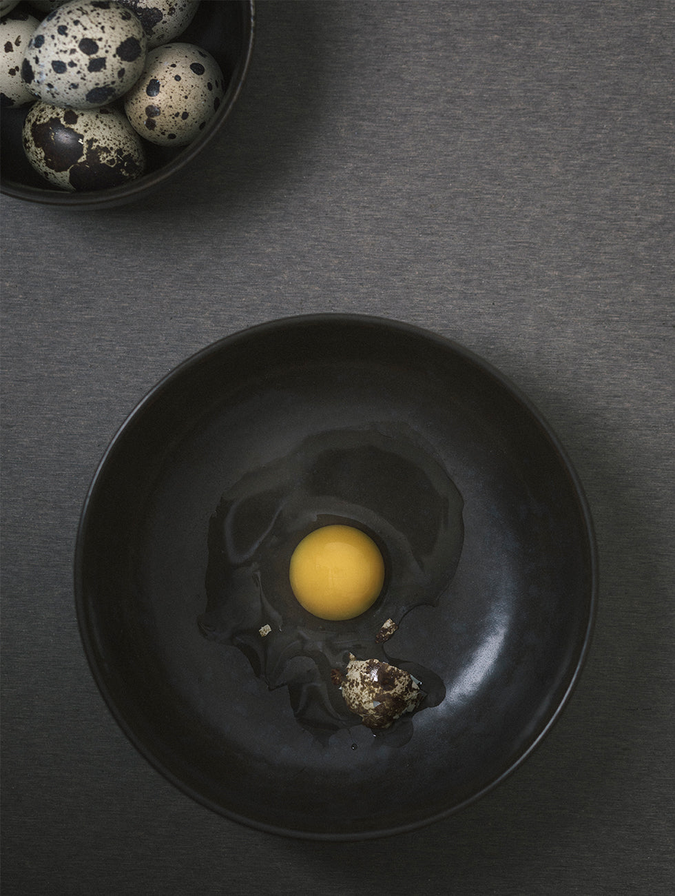 Menu - Denmark｜Norm Architects｜New Norm Bowl Ø17.5 cm Nordic glazed ceramic dinner bowl｜Dark Glazed dark gray glaze