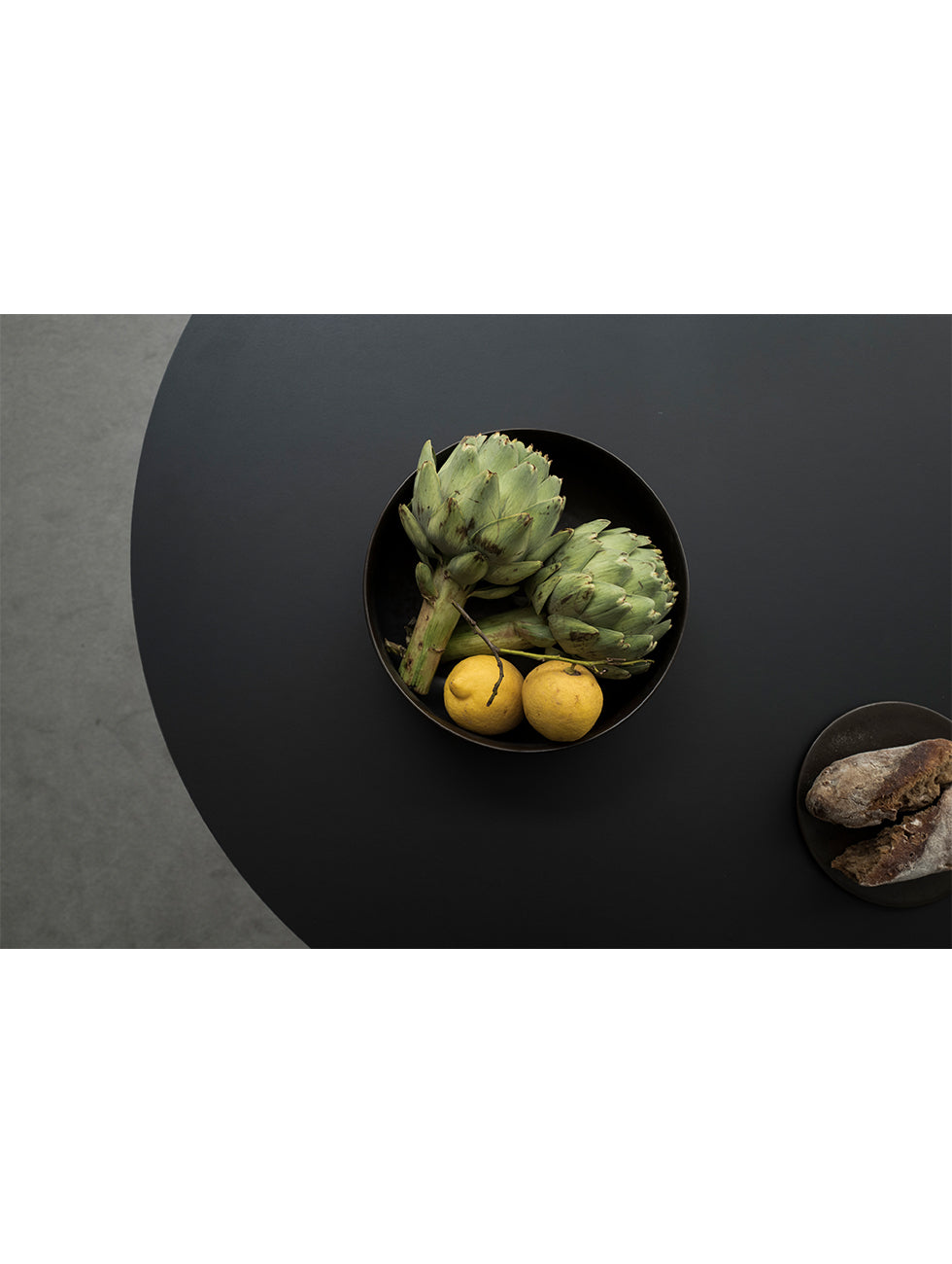 Menu - Denmark｜Norm Architects｜New Norm Bowl Ø17.5 cm Nordic glazed ceramic dinner bowl｜Dark Glazed dark gray glaze