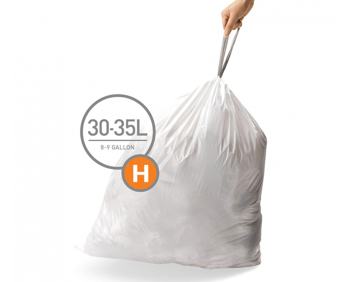 Simplehuman｜Code H 30-35L Garbage Bag｜60 Pack