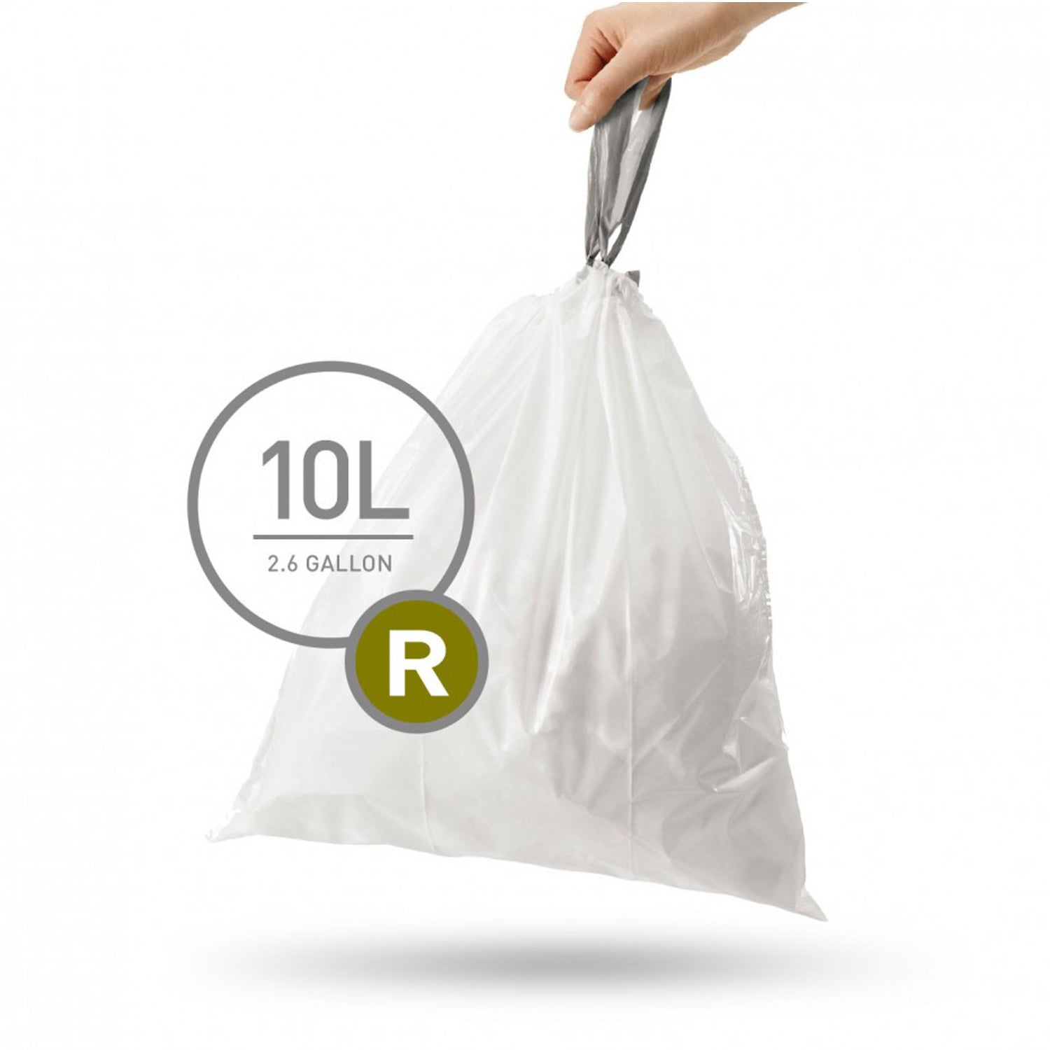 Simplehuman｜Code R 10L Garbage Bag｜60 Pack