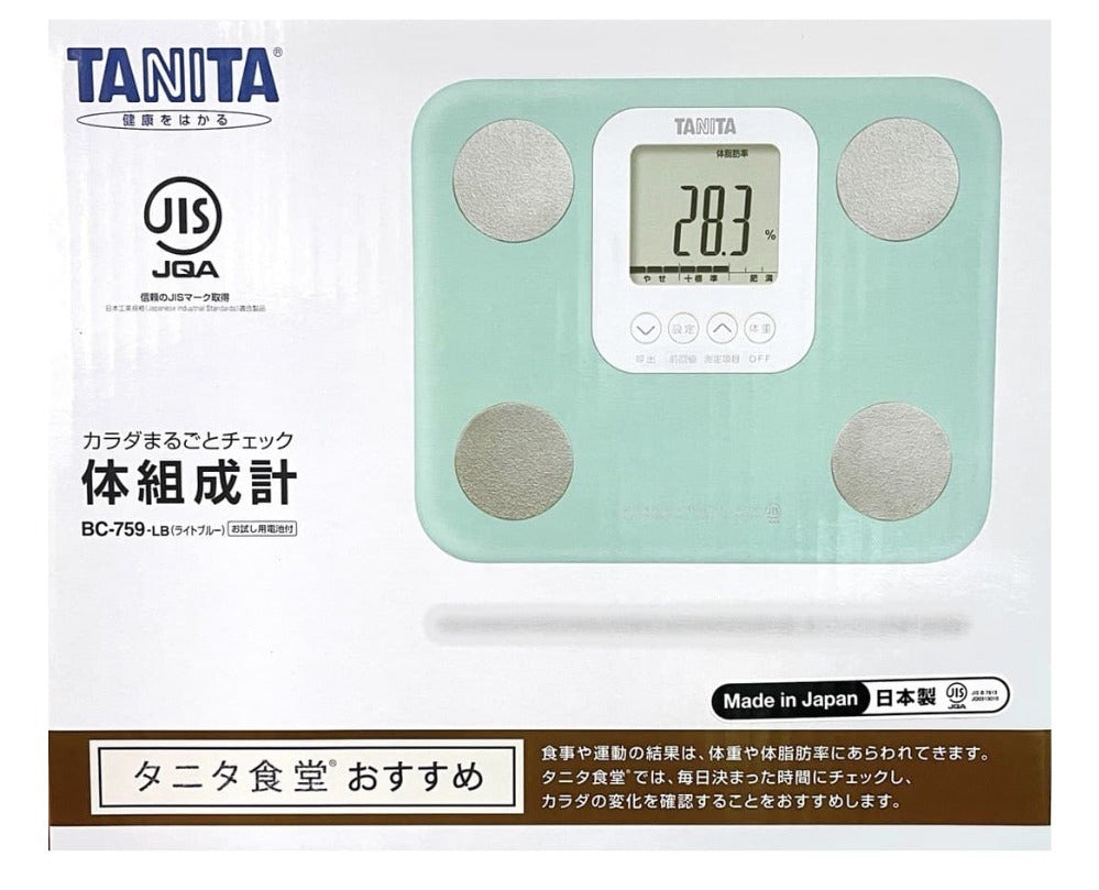 TANITA｜七合一家用體脂磅｜薄荷綠 Mint BC-759 平行進口