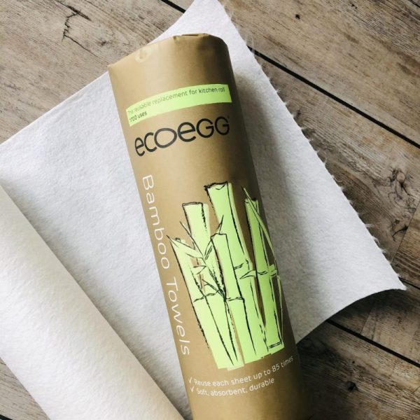 Ecoegg丨竹纖維可重用式廚房擦拭巾 環保純天然 20張裝｜素食者適用｜萬用廚房紙